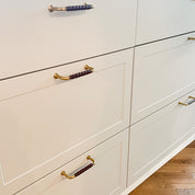 Handtag Falsterbo Mässing - Brun