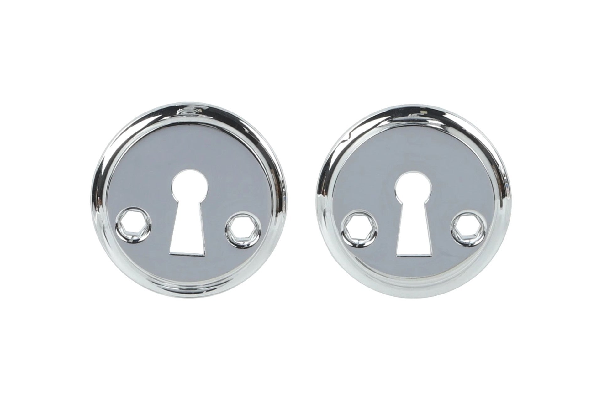 Nyckelskylt Retro Blank Silver